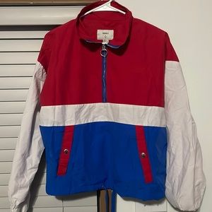 forever 21 quarter zip windbreaker